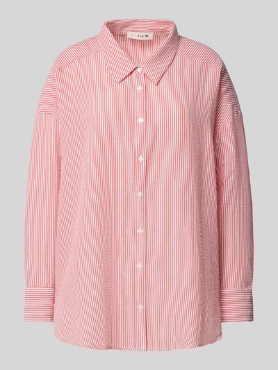 A-view Regular Fit Hemdbluse mit Knopfleiste Rot 2
