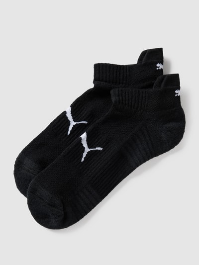 Puma Sneakersocken mit Label-Details im 2er-Pack Modell 'Cushioned' Black 1