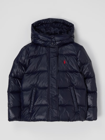 Polo Ralph Lauren Teens Daunenjacke mit abnehmbarer Kapuze Marine 1