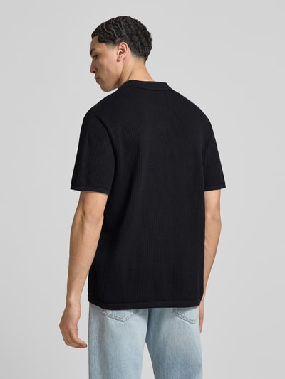 JACK & JONES Strickshirt mit Baumwoll-Anteil Modell 'JERRY' Black 5