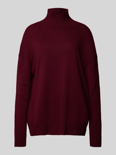 (The Mercer) N.Y. Gebreide pullover van kasjmier met opstaande kraag Bordeaux - 2