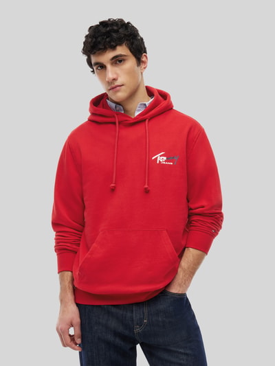 Tommy Jeans Relaxed Fit Sweatshirt aus reiner Baumwolle Rot 4