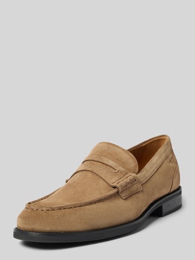 Vagabond Loafers mit Label-Detail Modell 'MARIO' Beige 1