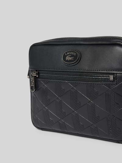 Lacoste Torba na ramię z nadrukiem w monogramy Czarny 2