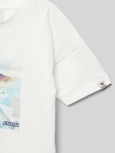 Garcia T-shirt met motiefprint Offwhite - 2