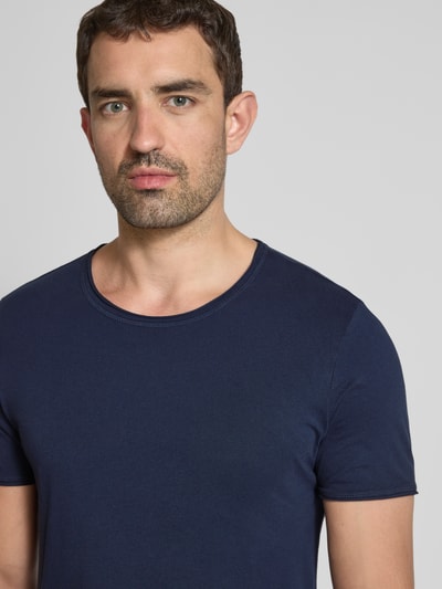 JOOP! Jeans T-Shirt mit geripptem Rundhalsausschnitt Modell 'Cesare' Marine 3