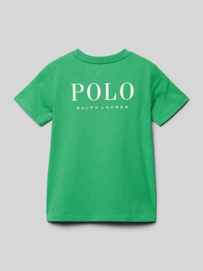 Polo Ralph Lauren Teens Regular fit T-shirt met labelprint aan de achterkant Groen - 3