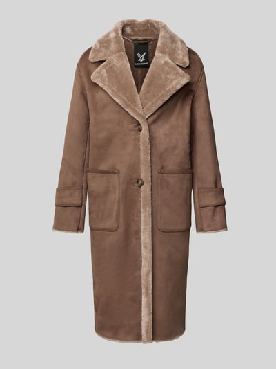 Fuchs Schmitt Mantel mit Reverskragen Taupe 2