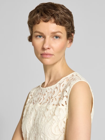 s.Oliver BLACK LABEL A-Linie Freizeitkleid mit Baumwoll-Anteil Weiss 3