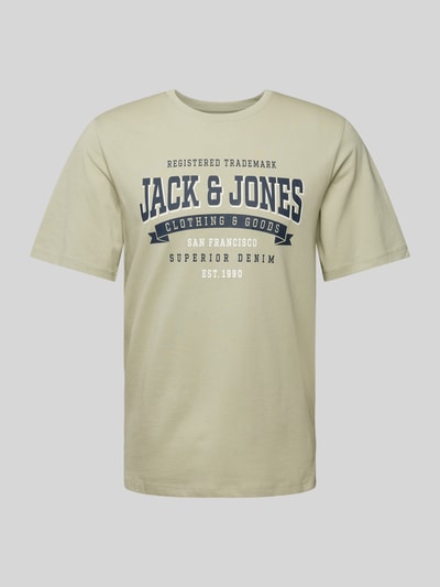 Jack & Jones T-shirt met labelprint Mintgroen - 2