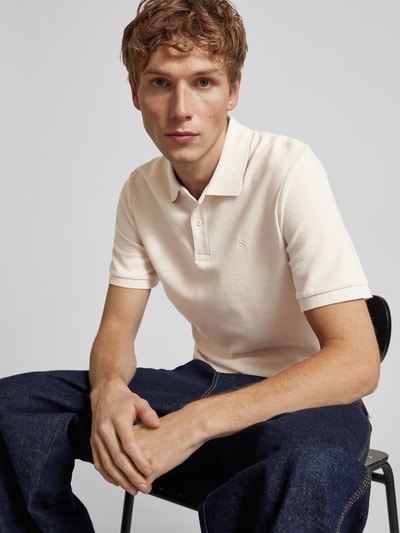 Jack & Jones Poloshirt mit Label-Stitching Modell 'AUSTIN' Beige 3