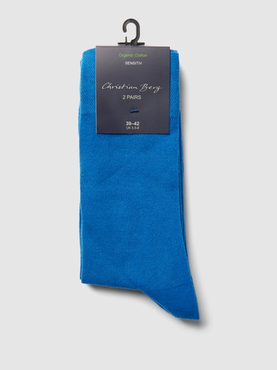 Christian Berg Men Socken mit elastischen Bündchen im 2er-Pack Blau 3