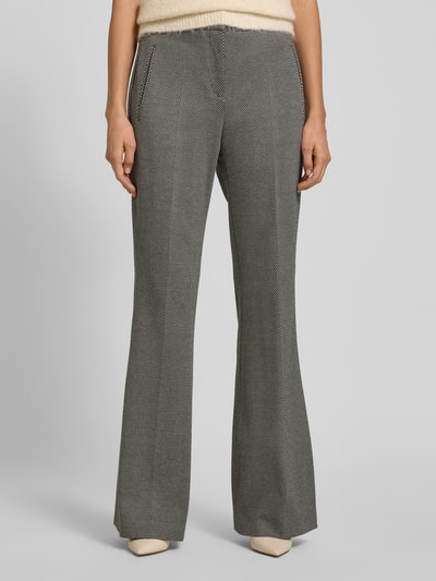 BOSS Slim fit broek van viscosemix, model 'TALIA_LONG1' Zwart - 4