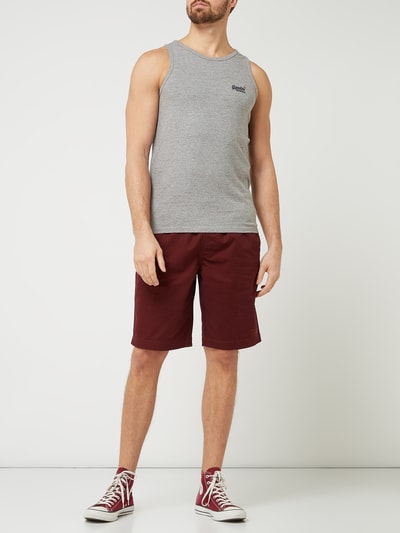 Superdry Tanktop aus Organic Cotton  Mittelgrau Melange 1