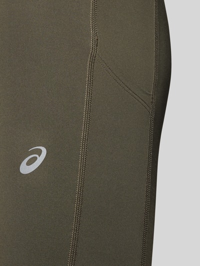 Produktfoto, legginsy z dodatkiem streczu Model 'CORE' od ASICS TIGER z elastycznej mieszanki materiałów, nadruk z logo
