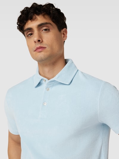 Paul & Shark Poloshirt mit Frottee Hellblau 3