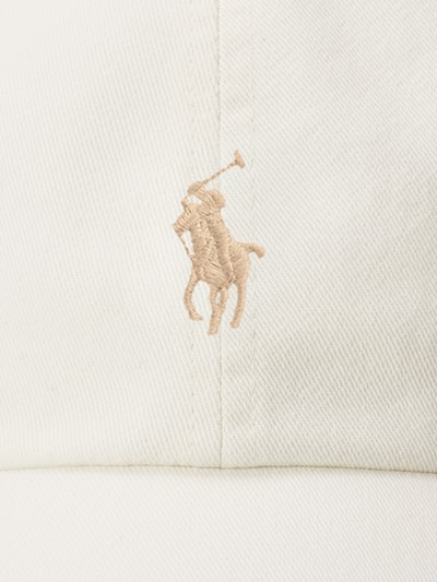 Productfoto, Basecap uit pure katoen van Polo Ralph Lauren, effen, met logo-detail, geborduurde ventilatiegaatjes, verstevigde klep, verstelbare sluiting, textuur van fijn katoen