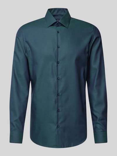 Jake*s Slim fit zakelijk overhemd met kentkraag Groen - 2