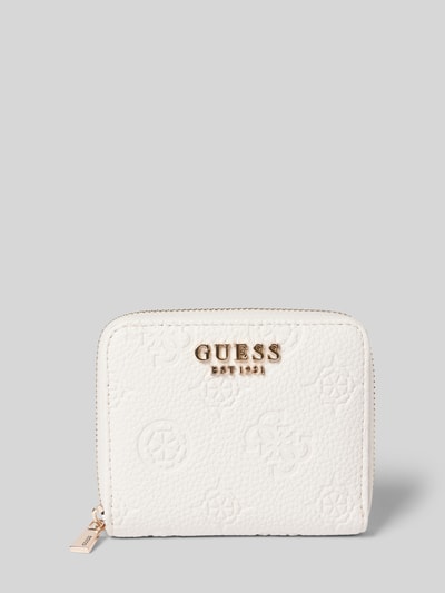 Guess Portemonnaie mit Label-Applikation Modell 'CRESIDIA' Offwhite 1