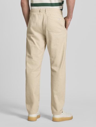 s.Oliver RED LABEL Relaxed Fit Hose aus Leinen-Baumwoll-Mix Beige 5