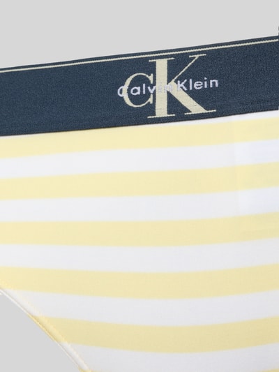 Calvin Klein Underwear String mit elastischem Label-Bund Hellgelb 2