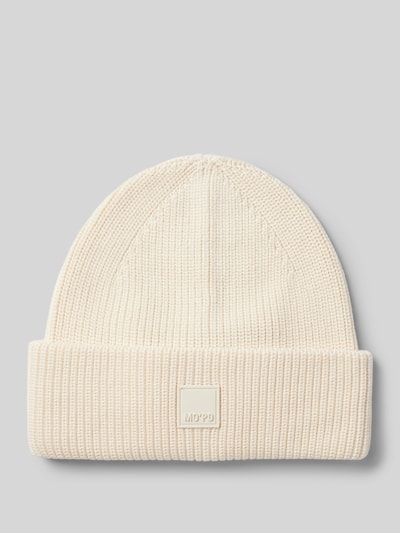 Marc O'Polo Denim Beanie mit Label-Badge Offwhite 1