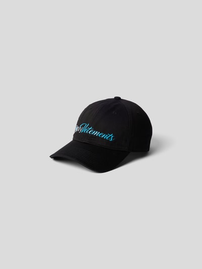 VETEMENTS Cap mit Label-Print Schwarz 2