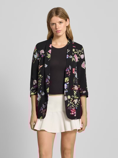 Pieces Regular fit blazer met 3/4-mouwen, model 'BOSELLA' Zwart - 4