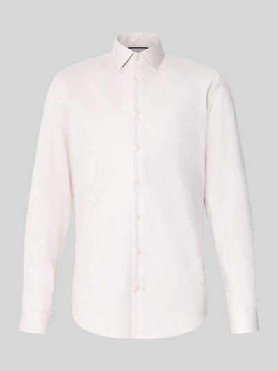 Jake*s Slim Fit Business-Hemd mit Kentkragen Taupe 2