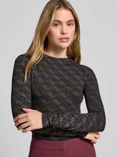 Guess Body aus Viskose-Elasthan-Mix Modell 'TEODORA' Black 3