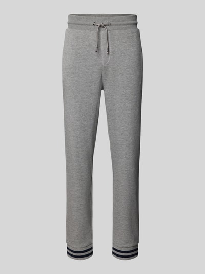 HECHTER PARIS Regular Fit Sweatpants mit Label-Detail Hellgrau 2