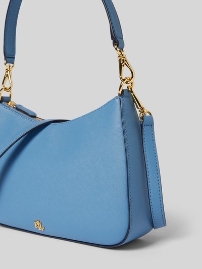 Lauren Ralph Lauren Handtas van runderleer met labelapplicatie Bleu - 3