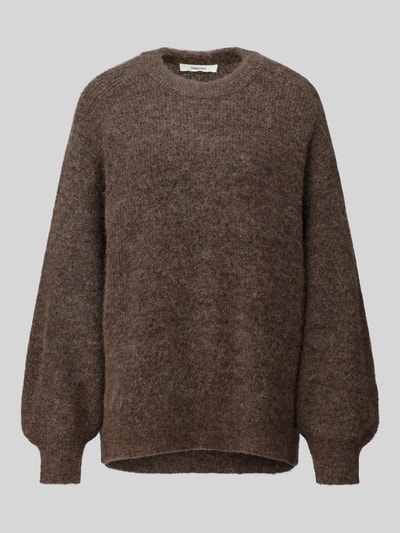 Selected Relaxed Fit Pullover aus Woll-Mix Modell 'LULU' Dunkelbraun 2