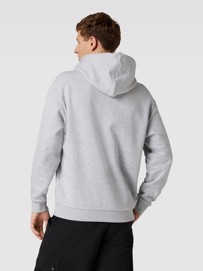 Tom Tailor Denim Hoodie mit Label-Print Hellgrau Melange 5