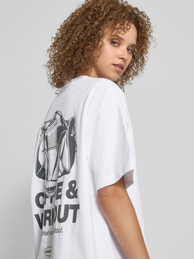 ANOTHER COTTON LAB T-Shirt mit Label-Print Offwhite 3