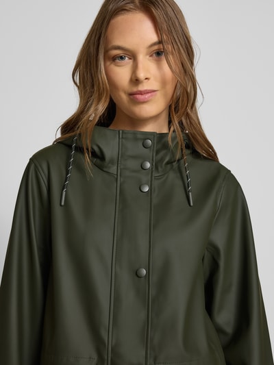 Vero Moda Regular fit functioneel jack met tunnelkoord in de taille, model 'MALOU' Kaki - 3