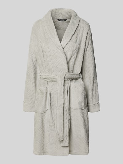 Lauren Ralph Lauren Bademantel mit Strukturmuster Mittelgrau 1