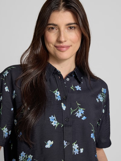 Jake*s Casual Regular Fit Bluse mit 1/2-Arm Black 3