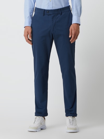 Christian Berg Men Straight Fit Chino mit Stretch-Anteil Jeansblau 4