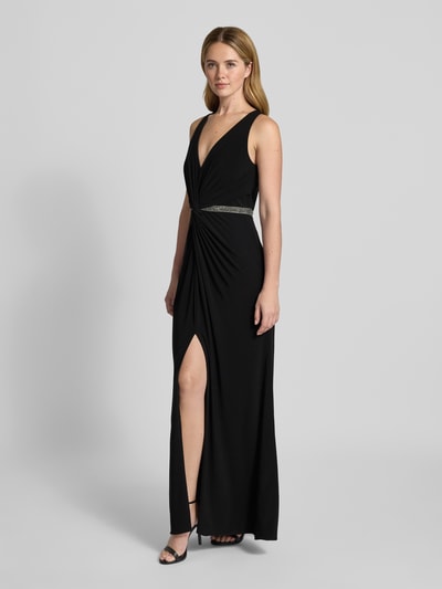 Adrianna Papell Abendkleid mit Knotendetail Black 1