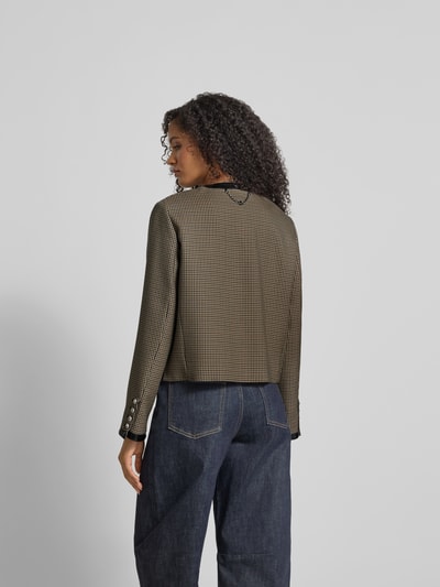 Rabanne Leinenjacke mit Rundhalsausschnitt Mud 5