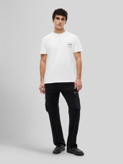 Tommy Jeans regular fit T-shirt van puur katoen met rugprint Wit - 1