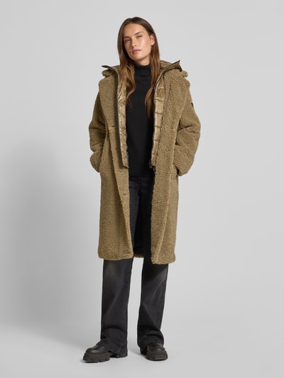 Frieda & Freddies Mantel mit Steppeinsatz Modell 'GINE2' Khaki 1