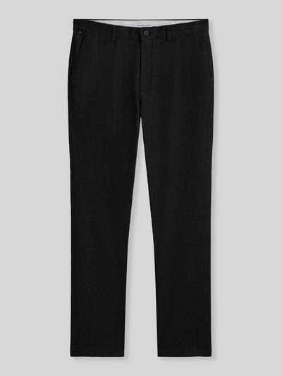 Tommy Hilfiger Slim Fit Gerade Hose aus Baumwoll-Mix mit Viskose-Anteil Modell 'DENTON' Anthrazit 2