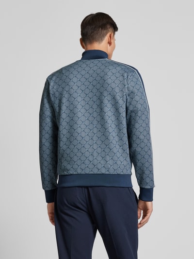 JOOP! Collection Sweatjack met all-over motief, model 'Tayfon' Marineblauw - 5