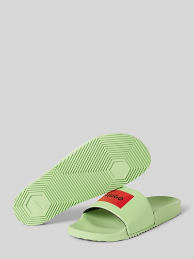 HUGO Slides mit Label-Print Modell 'Timein' Lind 4