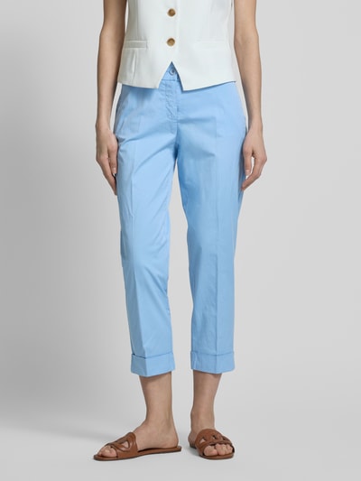 Raffaello Rossi Chinosy o skróconym kroju regular fit model ‘DORA’ Jasnoniebieski 4