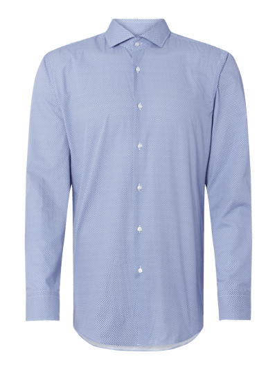 BOSS Slim Fit Business-Hemd aus Baumwolle mit Haifischkragen  Blau 1