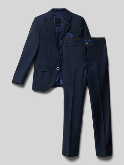 G.O.L. Slim fit pak met viscose Marineblauw - 1