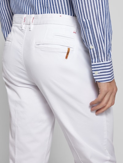 Cinque Broek met haakjes- en ritssluiting, model 'WOOD' Wit - 3